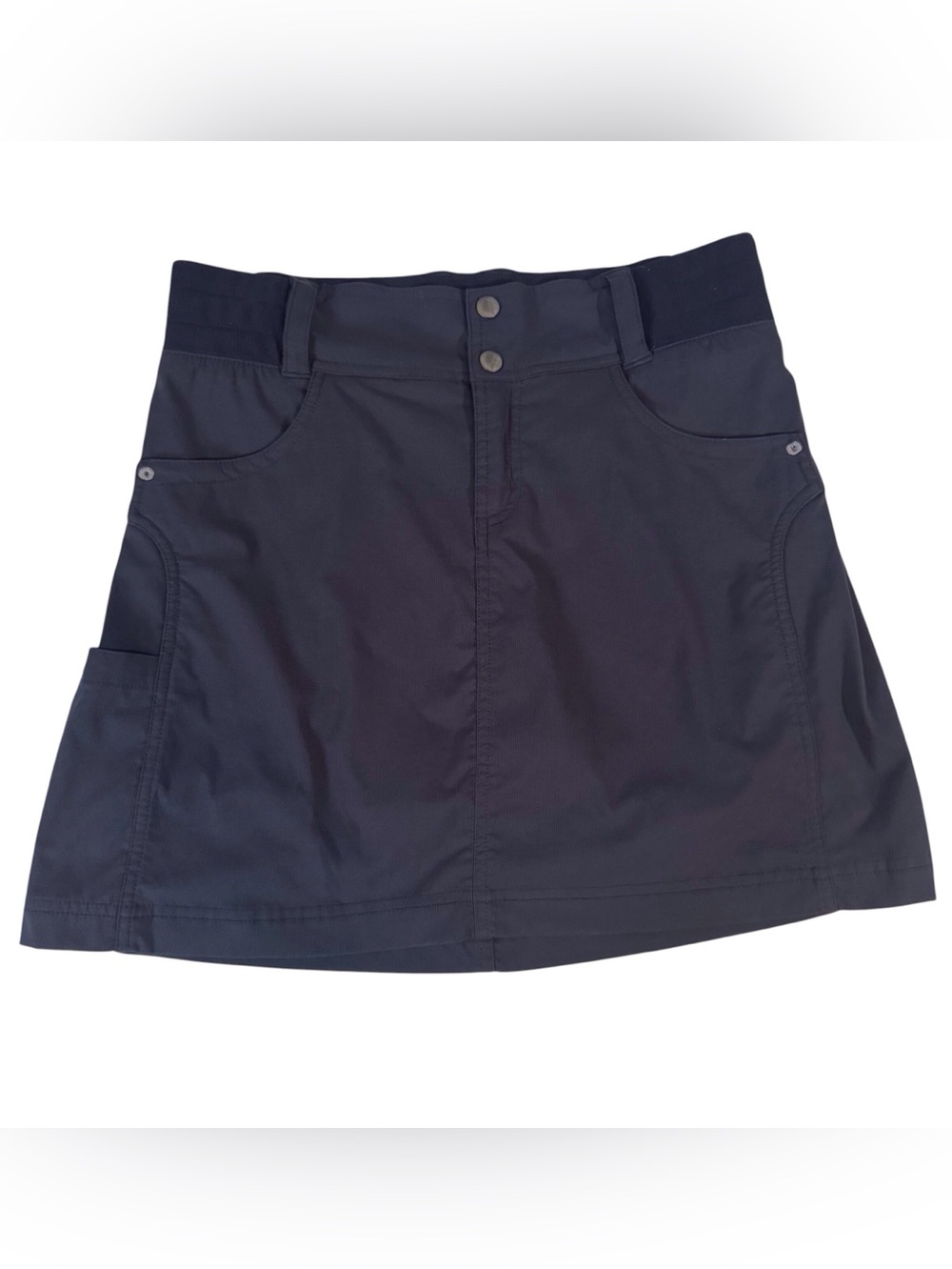 Title Nine Size 4 Navy Blue Pull On Skort Skirt Outdoors Hiking Casual Granola